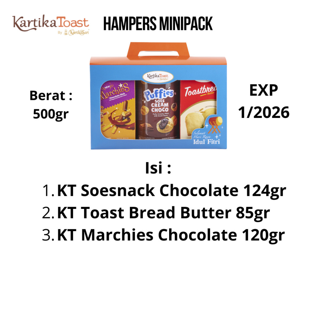 Paket Hadiah Hampers Parcel Lebaran Spesial Kartika Toast by Kartika Sari Original - Mini Pack