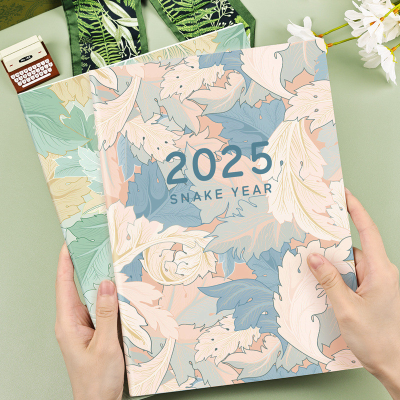 

2025 Calendar Planner Notebook 365 Days Effeciency Notepad Weekly Goal Habit Tracker Kawaii Agenda Diary Schedules Organizers
