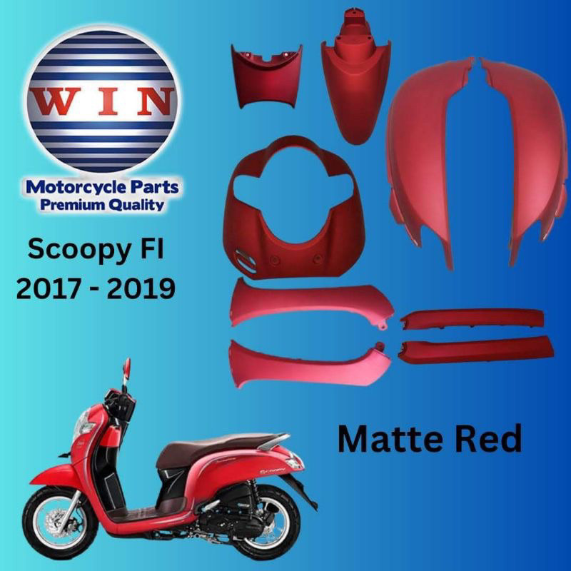 Body scoopy 2018 cover full set body halus scoopy fi esp tahun 2017 2018 2019 warna merah putih hita