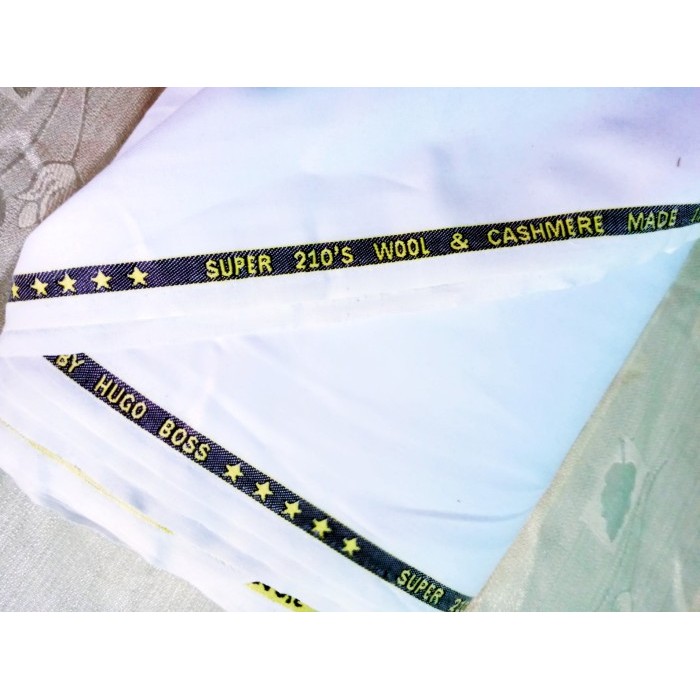 "D.LTA" - READY STOCK KAIN KEKI PNS / BAHAN KAIN SERAGAM PEMDA /DASAR KAIN PNS KEKI METERAN - putih 