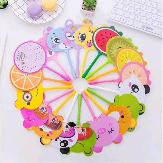 

[ N E W ] [60 Pcs] Pulpen Kipas Karakter - Pulpen Lucu Karakter Anak - Random Motif