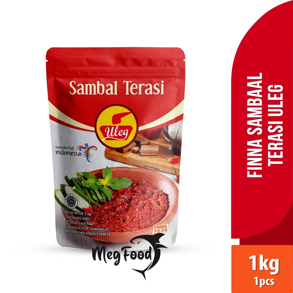 

Uleg Sambal Terasi Pouch 1 Kg | Sambal Terasi Finna