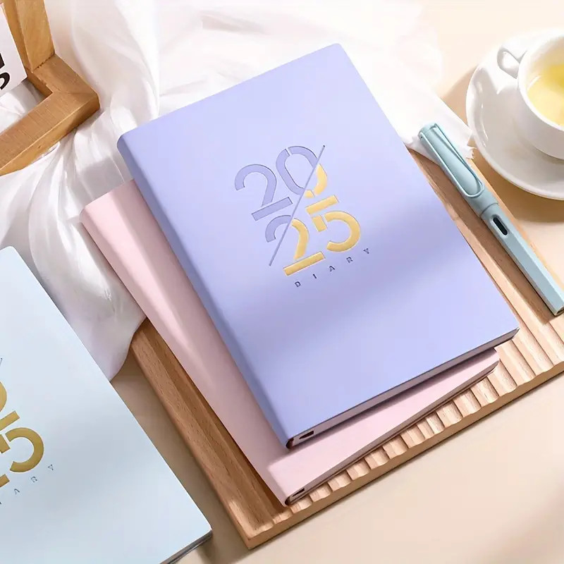 

Soft Leather Planner A5 Notepad Notebooks Agenda 2025 Stationery Journal Notebook Diary Writing Pads Office School Supplies