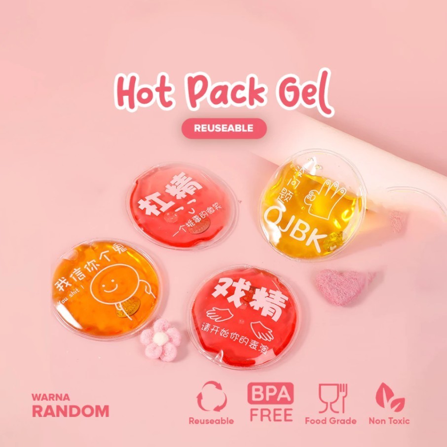 Hot Pack Gel Warm Pad Gel Kompres Penghangat Tangan Reusable Hand Warmer Gel Penghangat Karakter Kom
