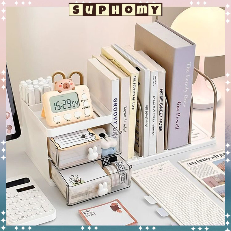 Organizer stationery/Toko buku Kotak Pensil  Meja Laci Mini Kotak Alat Tulis Desktop Organizer Stora