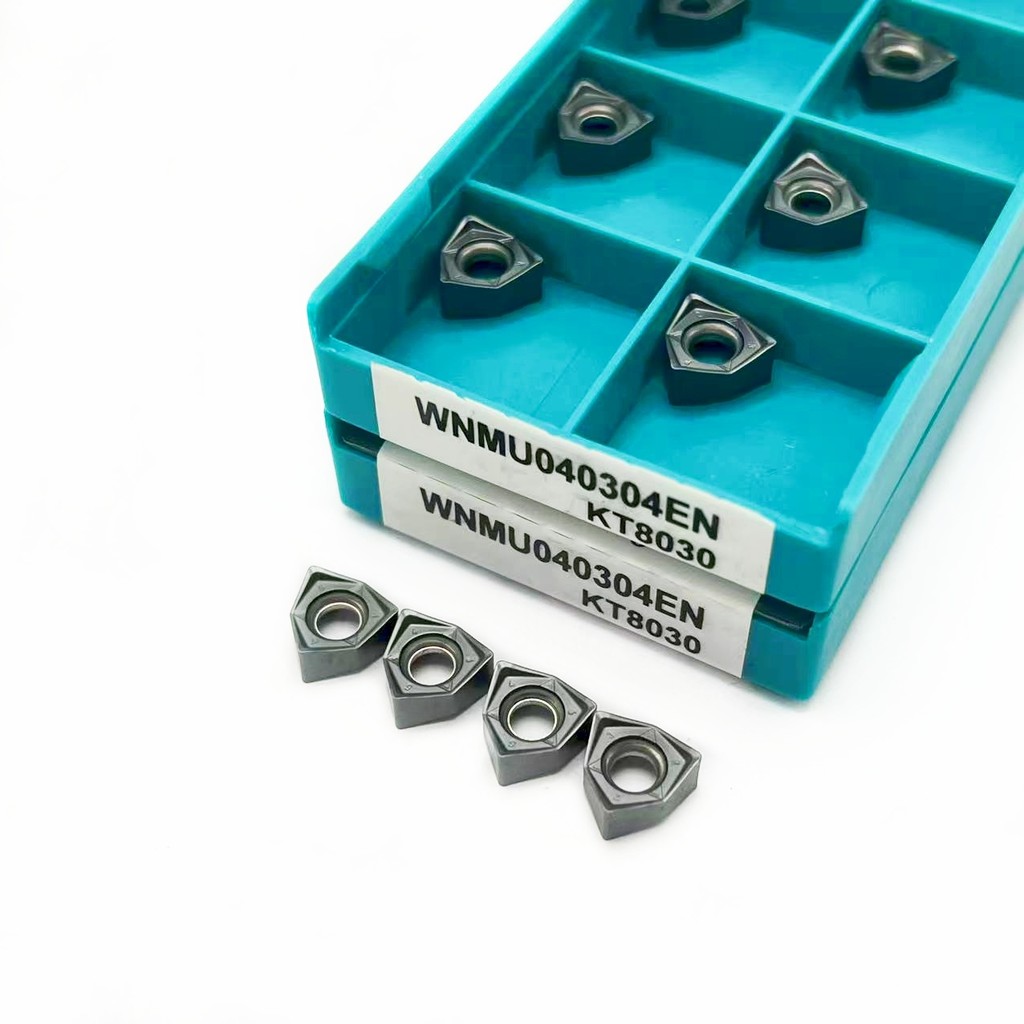 

10pcs WNMU040304 KT8030 WNMU040304 KT8060 Blade Face Milling Inserts Cermet Tungsten Carbide Cutter Lathe Turning Tool WNMU04