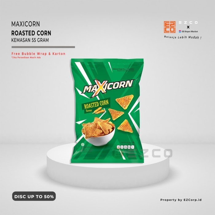 

MAXI CORN ROASTED CORN KEMASAN 55 GRAM