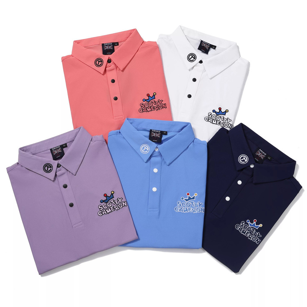 Polo Shirt Baju Pria Golf Polyester Cuff Dog SCY-514