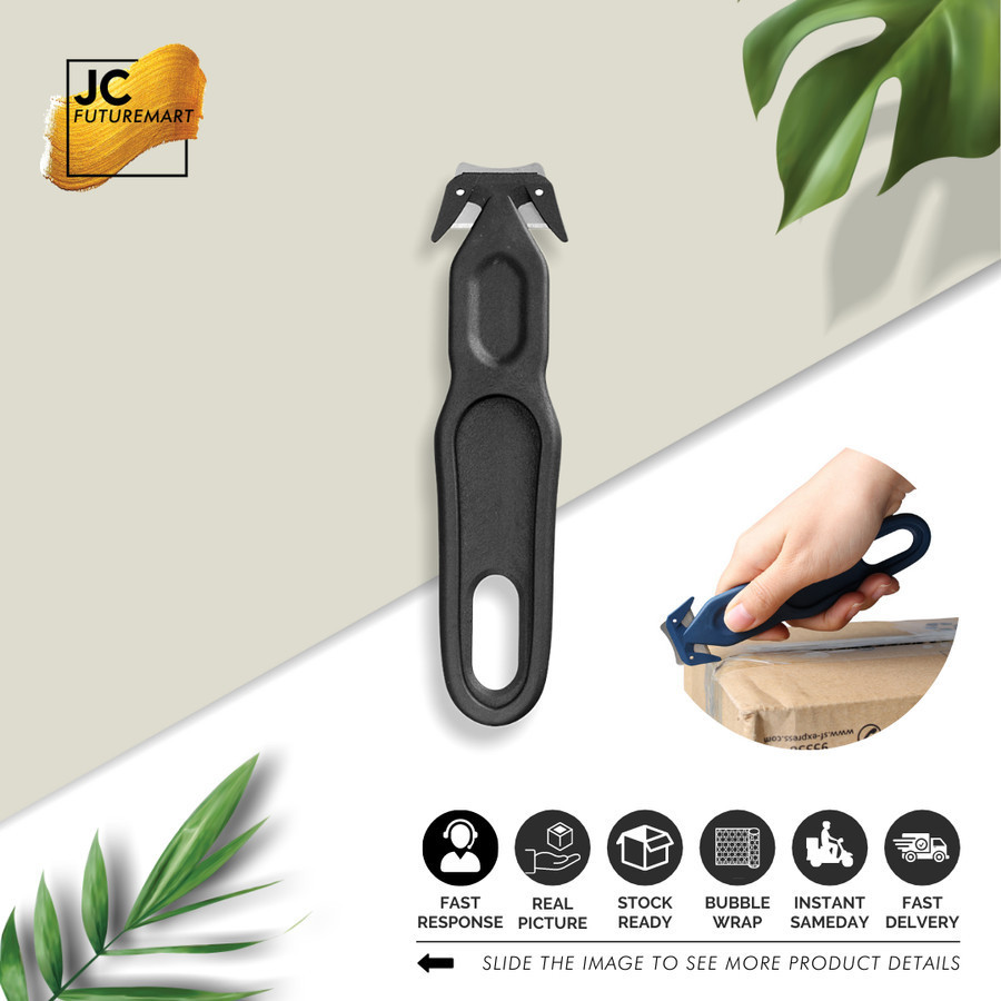 Pisau Cutter Pemotong Bubble Wrap - Buka Paket - Kardus | Safety Knife