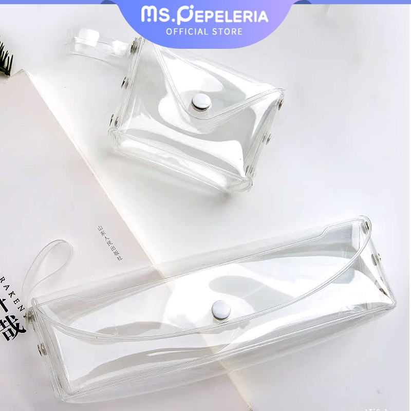 

Transparent Pensil case/make up tas/Tas Tempat Sabun Mandi Travel/Pouch Transparant/wallet Transparant-Ms.Pepeleria