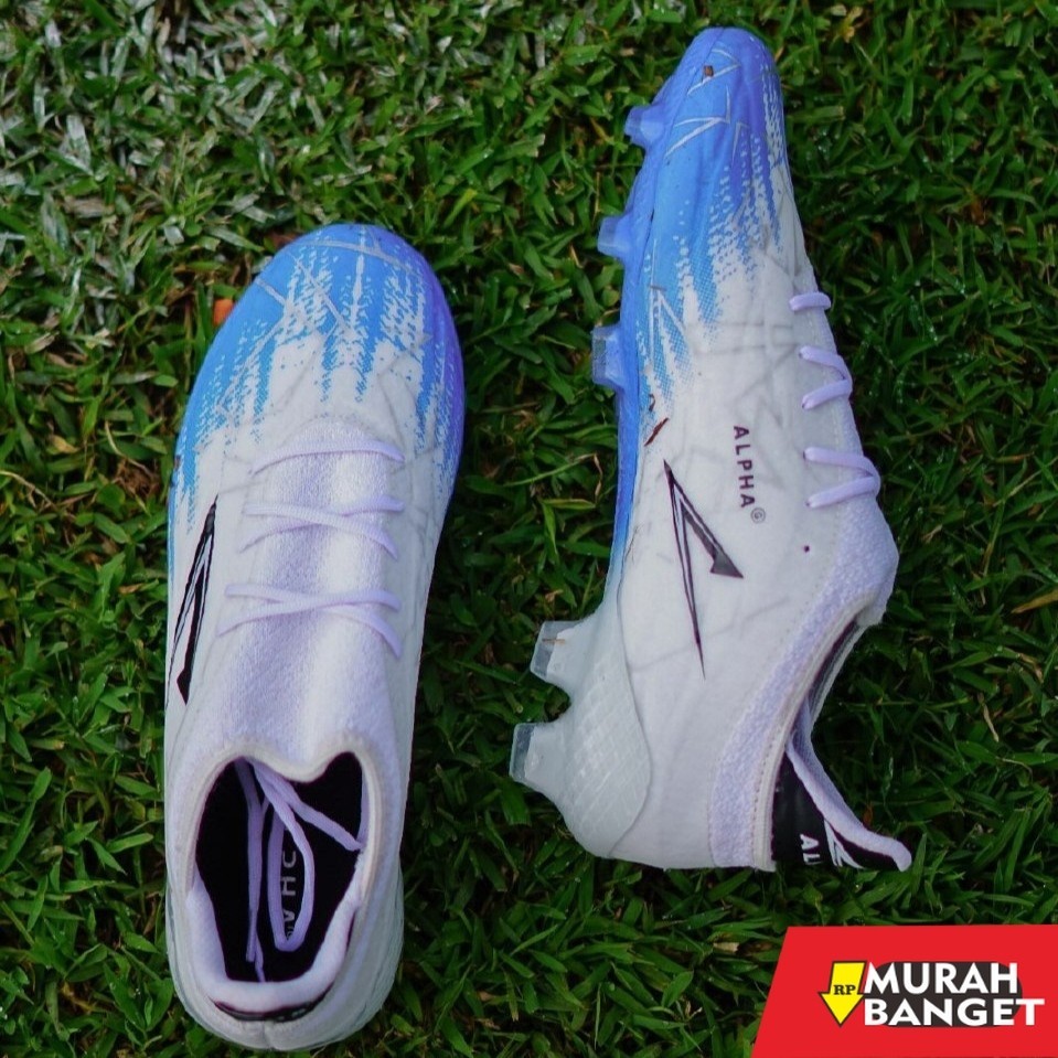 Sepatu specs keren- Sepatu Bola Alpha Original Biru Putih | Gratis Kaos Kaki