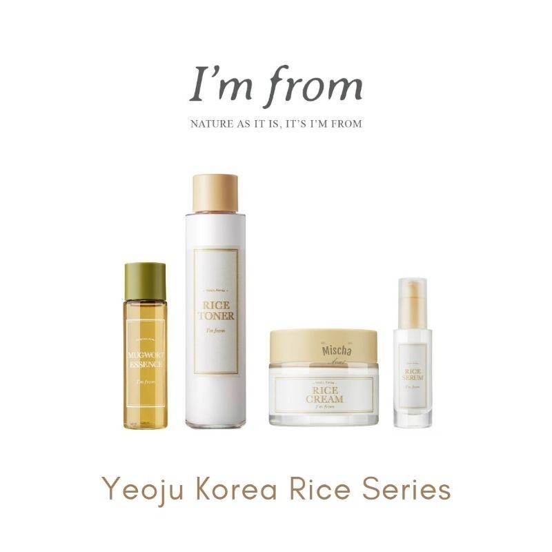 I'm From Yeoju Korea Rice Cream | Rice Toner | Rice Serum | Rice Mask | Mugwort Toner 30 ml 150 ml |
