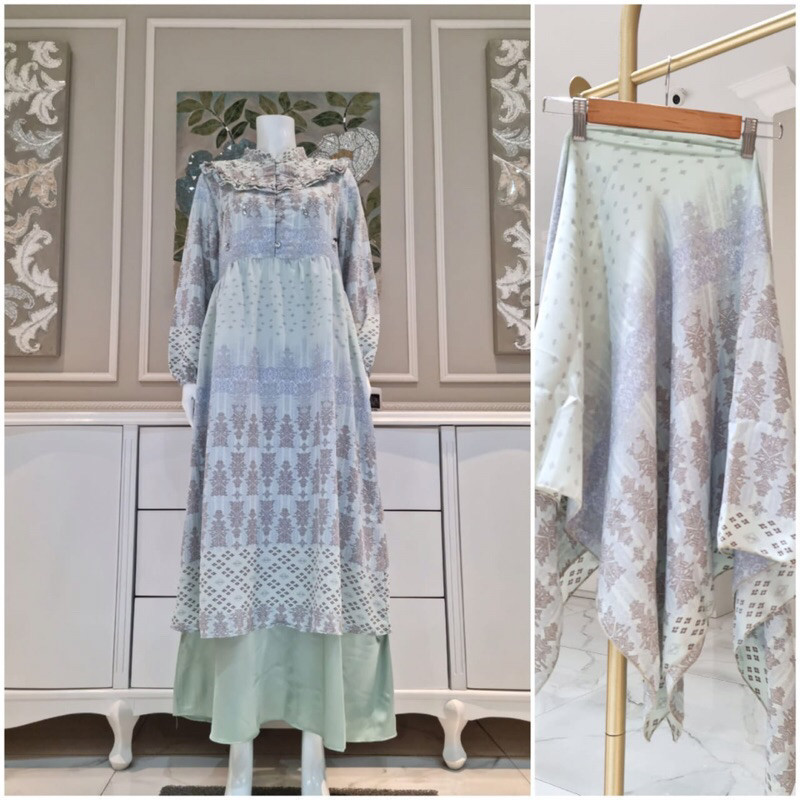 FLASH SALE gamis lionel richie mix payet bordir import, gamis semi sutra import, gamis terbaru EDNES