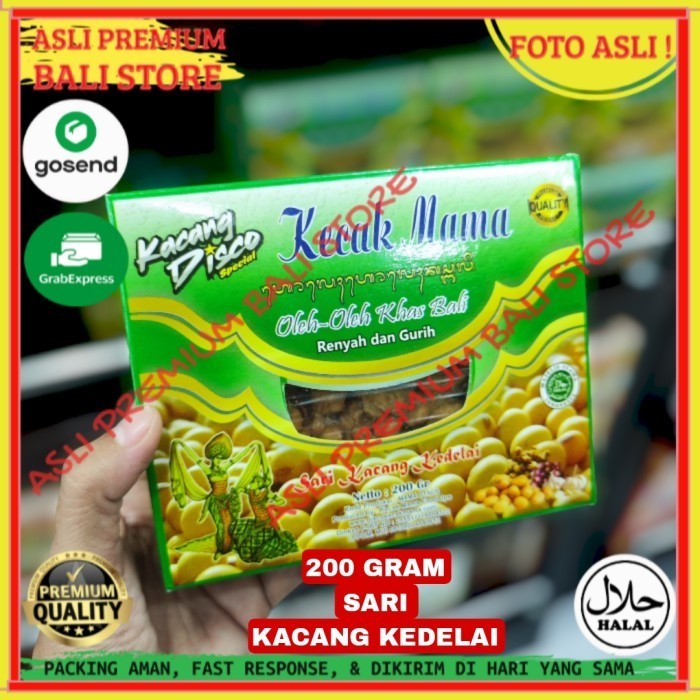 

OLEH OLEH MAKANAN CEMILAN CAMILAN SNACK KULINER KHAS ASLI ORI ORIGINAL BALI KACANG DISCO SARI KEDELAI 200 GRAM GR