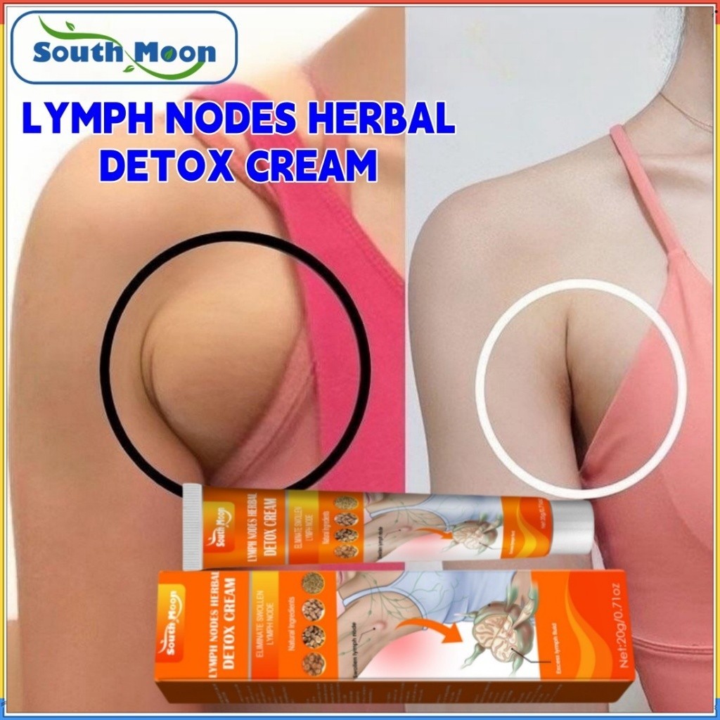 South Moon LYMPH NODES HERBAL DETOX CREAM obat benjolan lipoma obat benjolan di leher 20g Lymph Deto