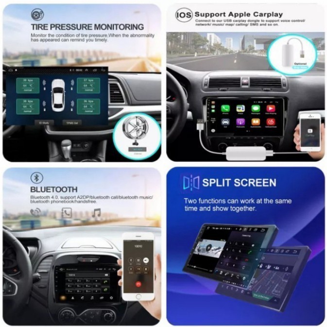 Head Unit Android Mobil Calya Sigra 9 Inc Double Din Headunit 2/32 Gb Terlaris