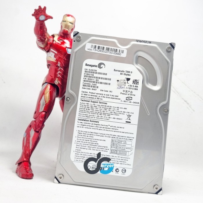 HDD ATA 80GB 7.2K 3.5Inch Seagate ST380211A