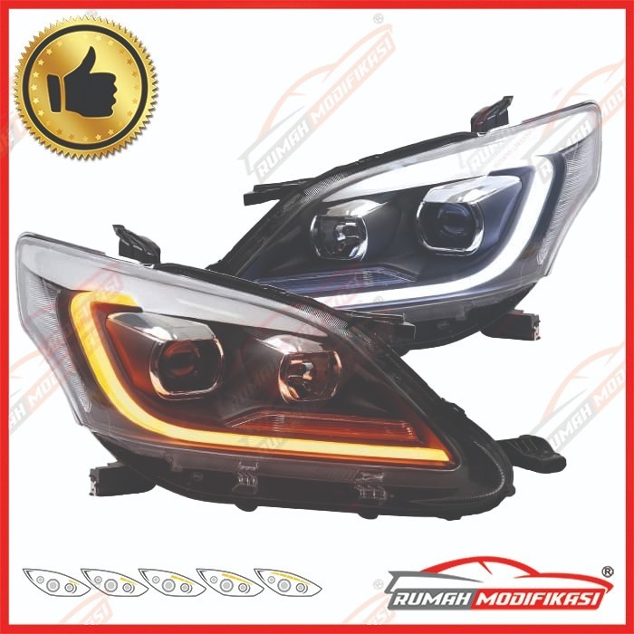HEAD LAMP - TOYOTA GRAND INNOVA 2012-2015 - LIGHT BAR - SEQUENTIAL