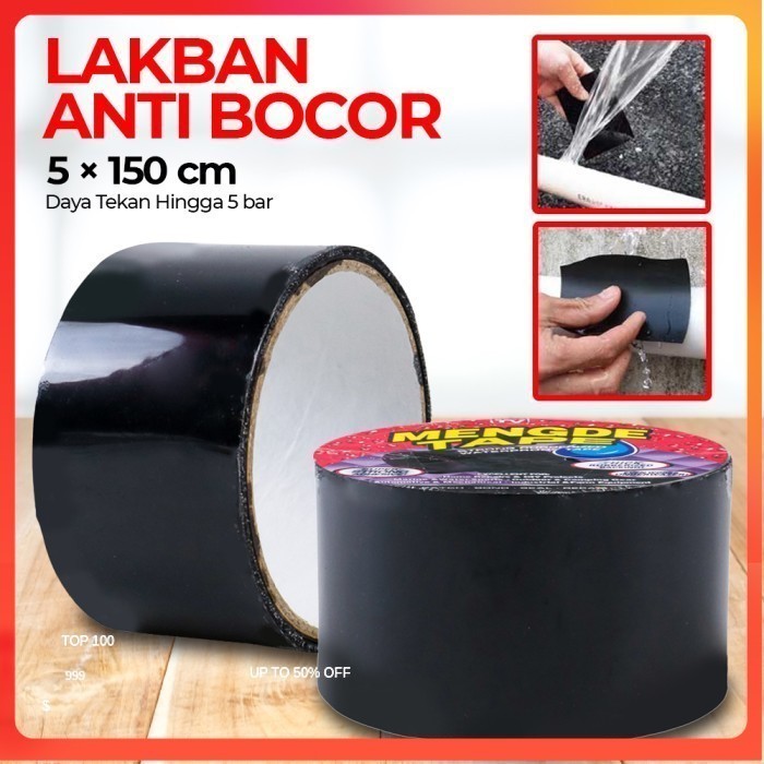 

Lakban Anti Bocor Waterproof Super Strong Repair Tape 5x150cm - Black