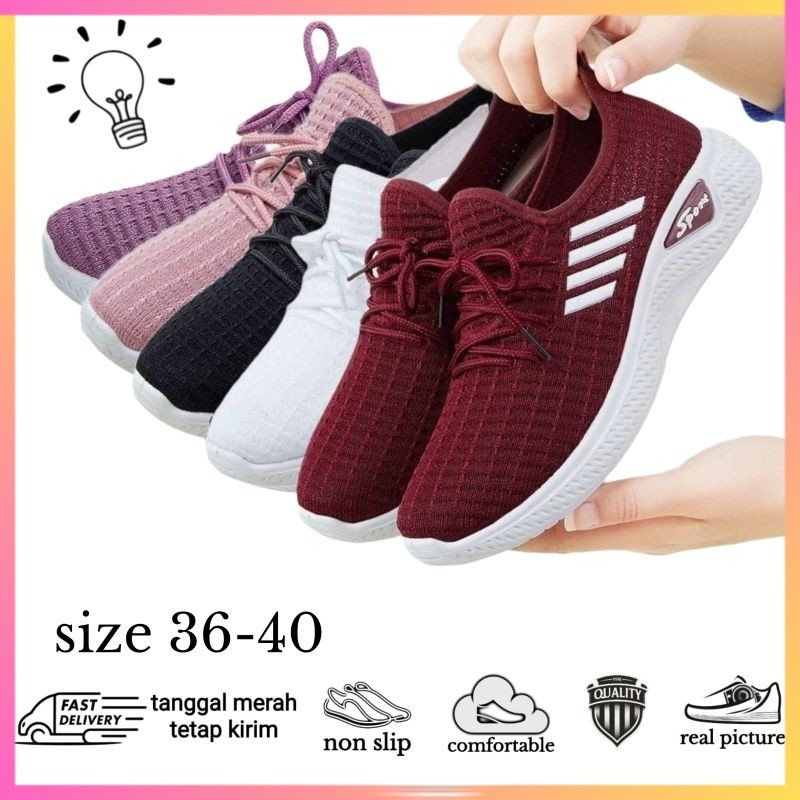 Sepatu Sneakers Garis / Sepatu Sneakers Wanita, menu 02, SW05 SW05N