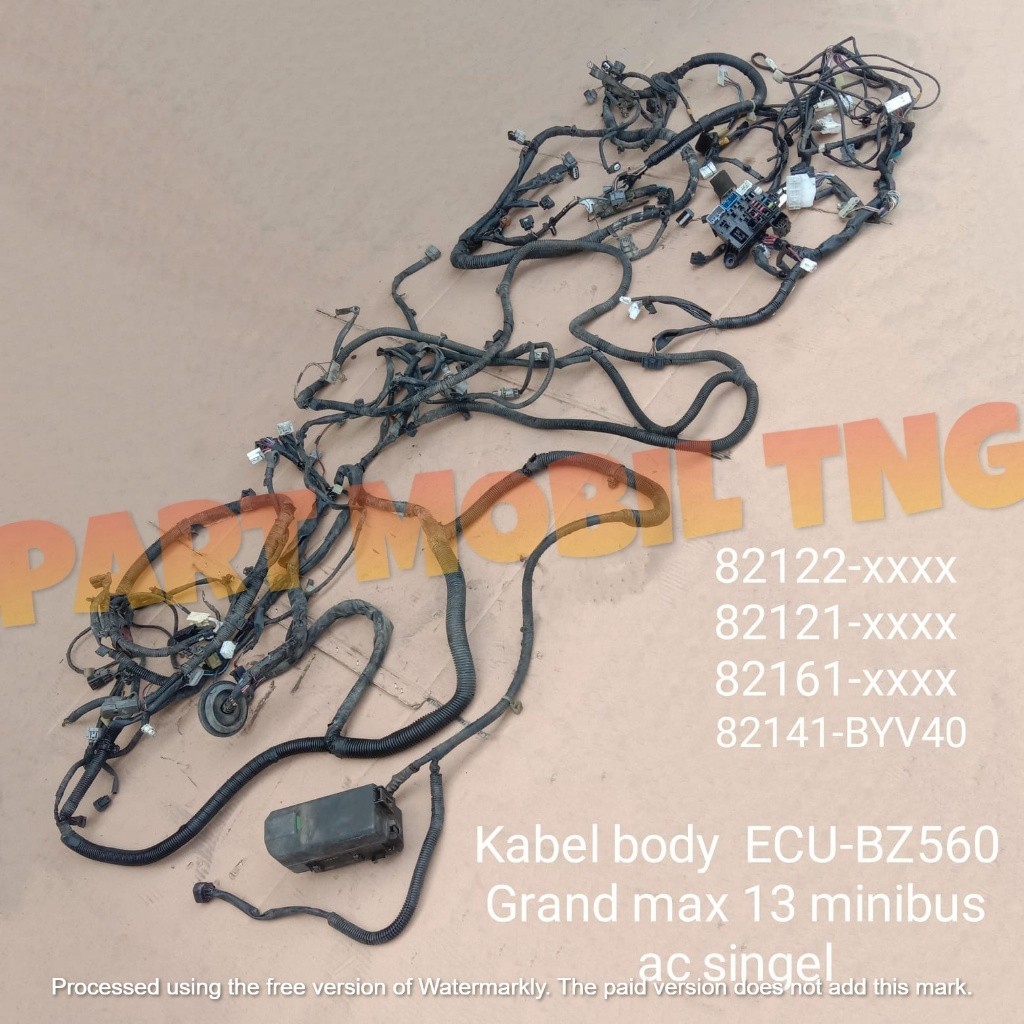 Wiring Harness Kabel Body Boi Daihatsu Granmax Grand Max 1.3 1300cc Minibus ECU BZ560