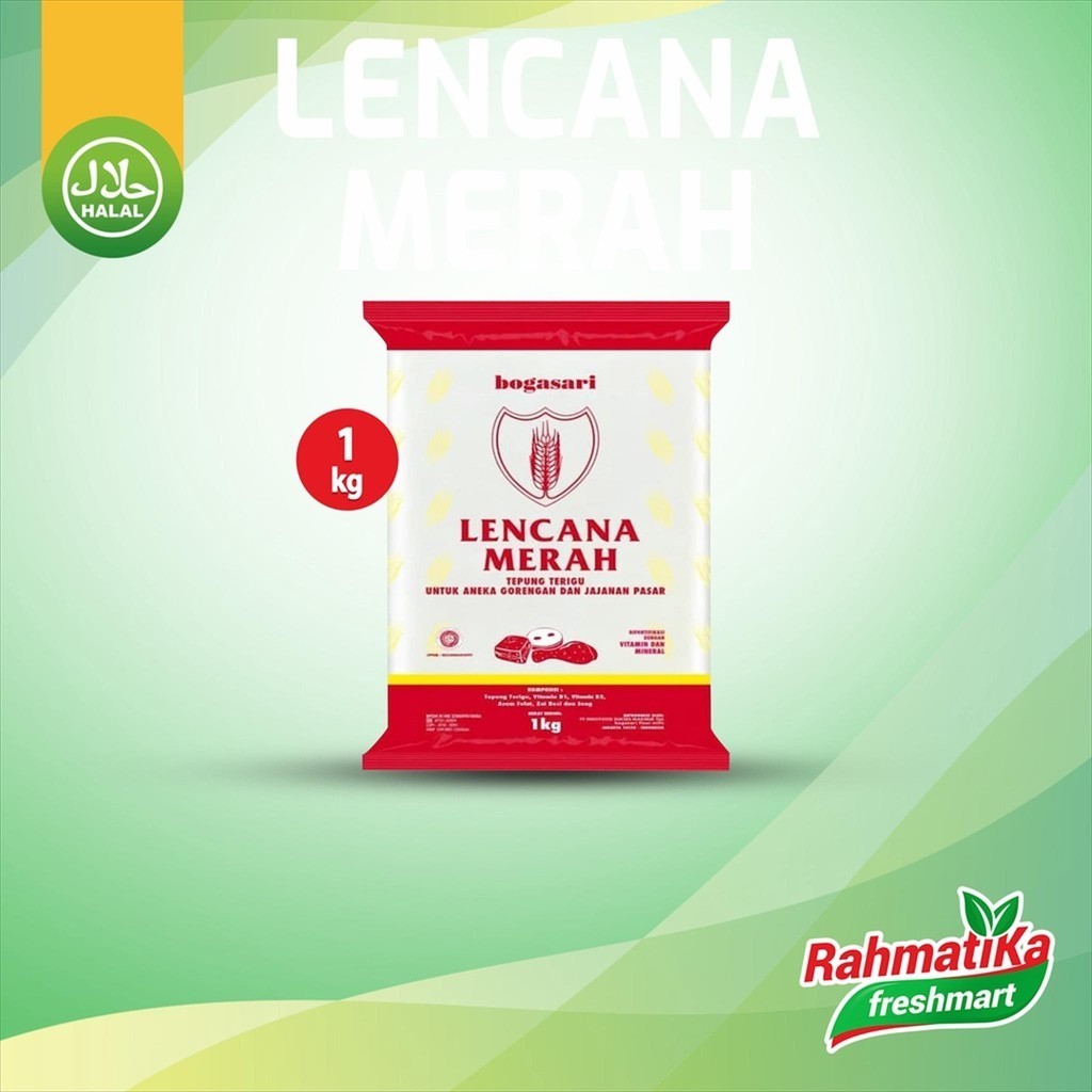 

Tepung Terigu Lencana Merah Bogasari 1 Kg