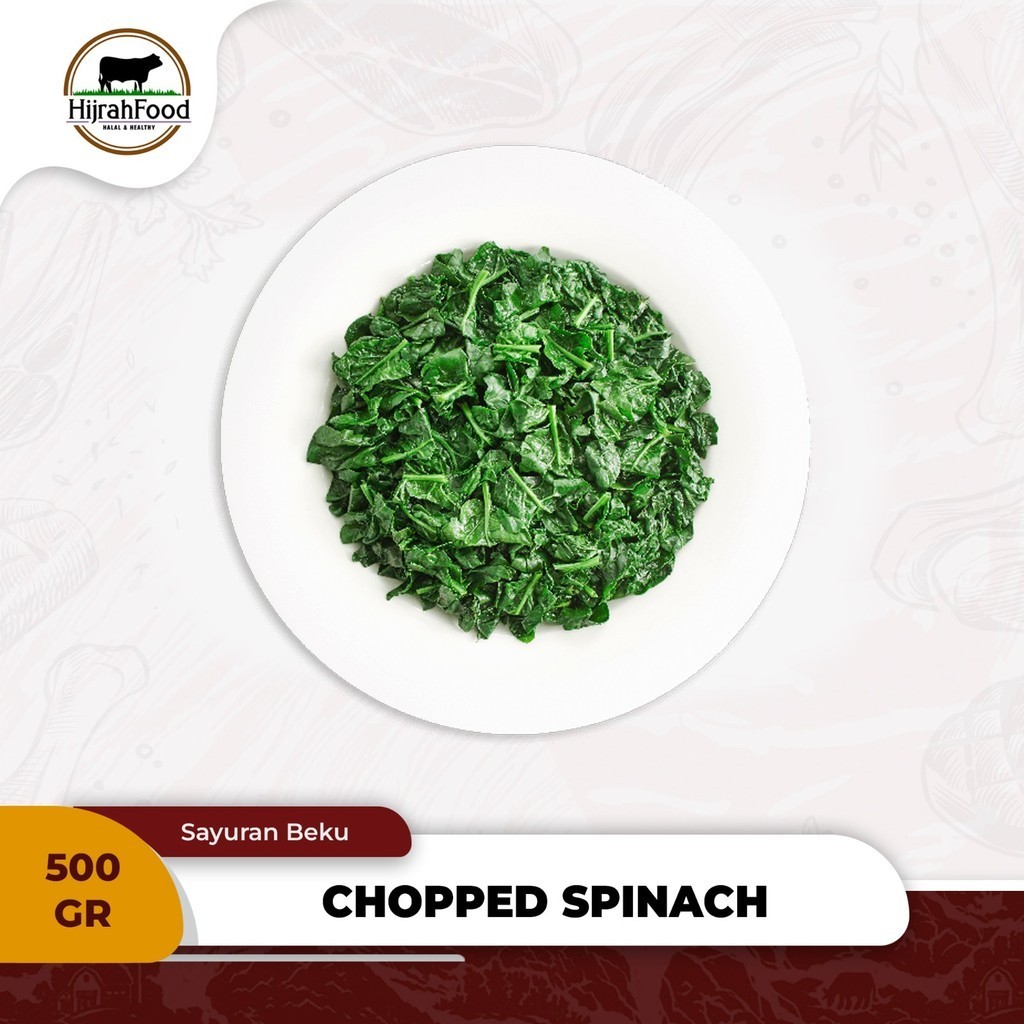 

Daun Bayam Potong Beku 500 gram Frozen Chopped Spinach