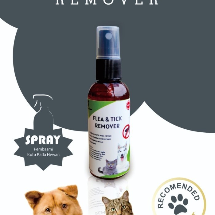 Flea & Tick Spray Remover Obat Kutu Spray Kucing Anjing Aman Tejilat