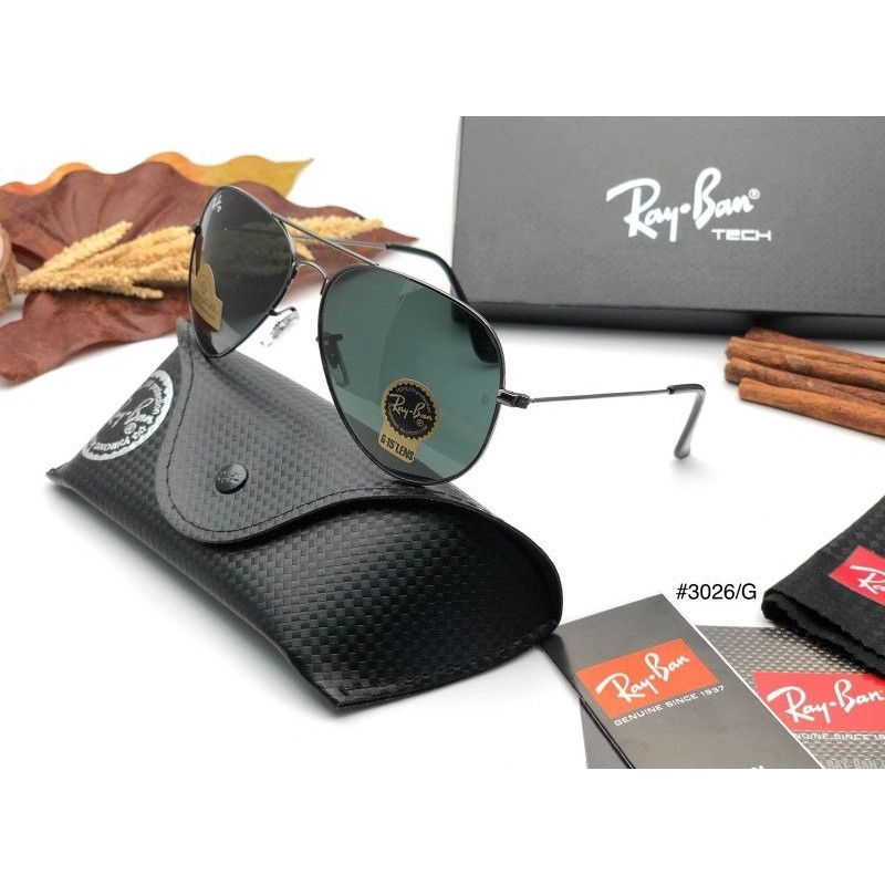 KACAMATA RAYBAN Aviator AV3026||LENSA KACA UV PROTECTION 400||TERLARIS Authentic Fullset Ori