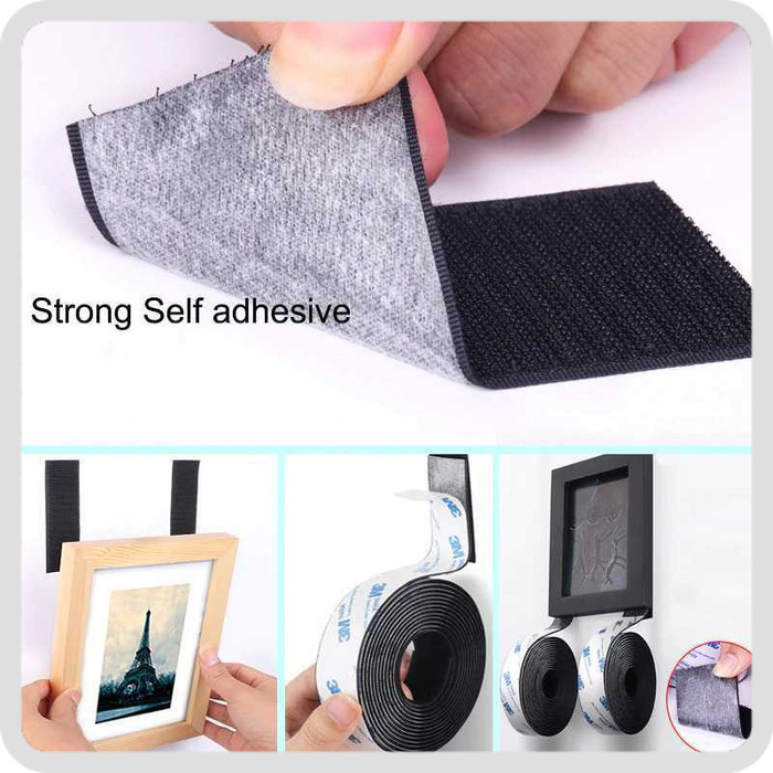 

Lakban Perekat Isolasi Velkro Strap Prepet Hook Loop Magic Nilon Tape Sticker