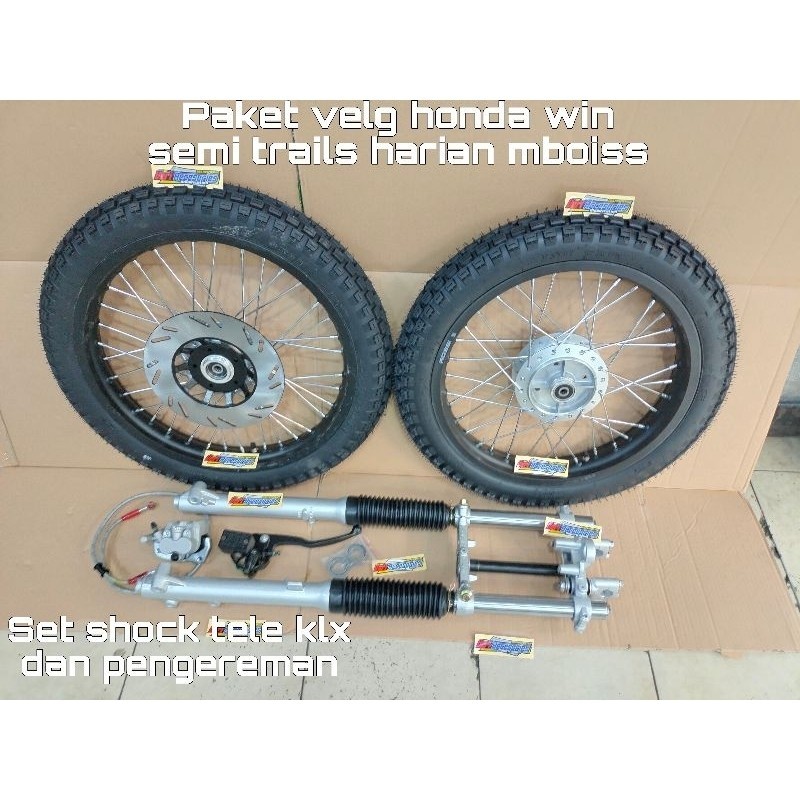 Paket velg set honda win 100 semi trails harian/trabas