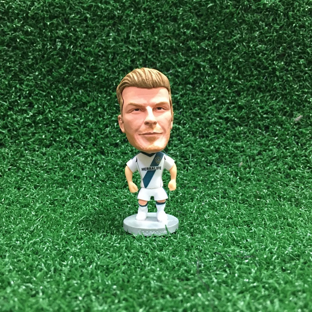Minifigure Miniatur Pemain Sepak Bola LA GALAXY David Beckham / Figure klub bola LA Galaxy David Bec
