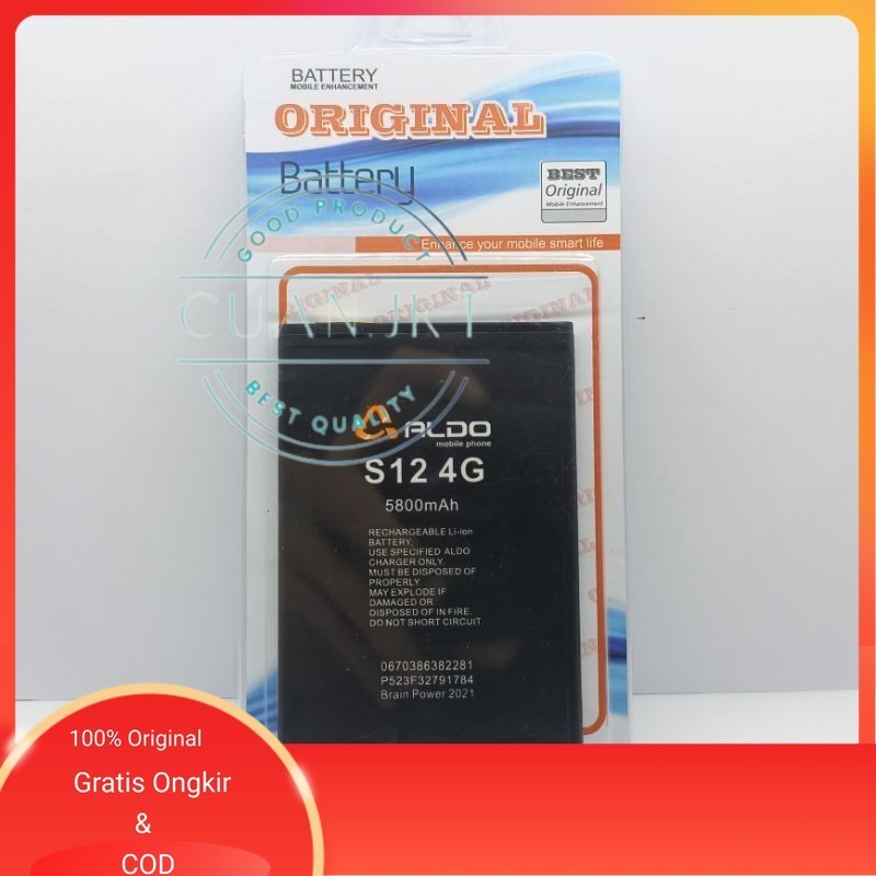 Original Baterai Batre Aldo S12 4G LTE / ALDO S12 Galaxy Original