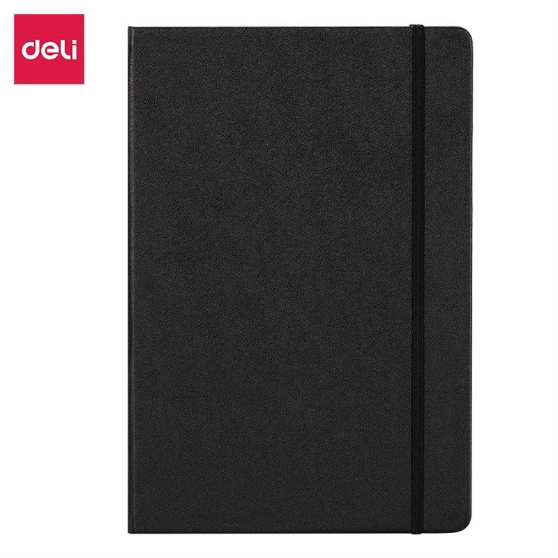 

Deli Notebook Leather Cover A5 80lembar 70gsm - EN111L