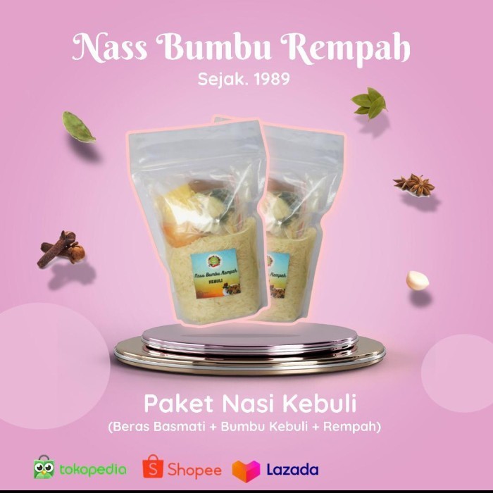 

New Produk-[sukron_86] bumbu nasi mandhi paket beras basmati 500gram /siap masak/ arab/india