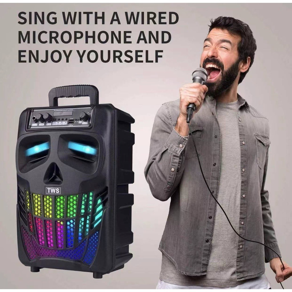 Promo Terbaru Speaker Bluetooth Full Bass 8,8 Inch Speaker Nirkabel Bluetooth Portabel Kimiso