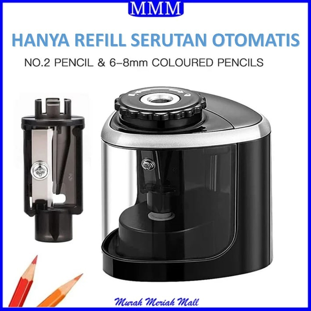 

MMM Refill Rautan Pensil Listrik Otomatis Manual Baterai Rautan Pensil Refill Elektrik Portebel Pencil Sharpener Rautan Pensil Rotary Pensil 6-8mm Untuk Alat Tulis Sekolah Kantor