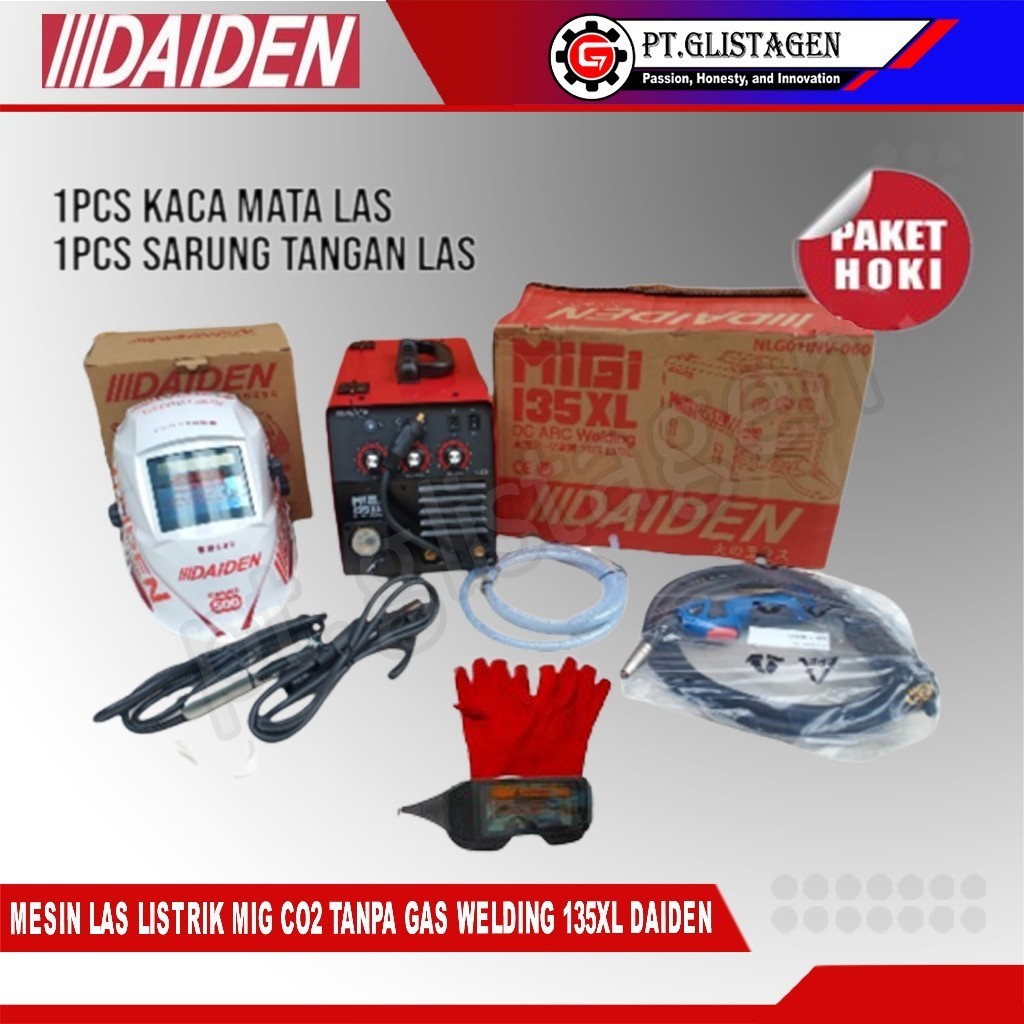 DAIDEN MIG 135XL Mesin Las Listrik MIG / MIGi / MAG / Co2  / Tanpa Gas