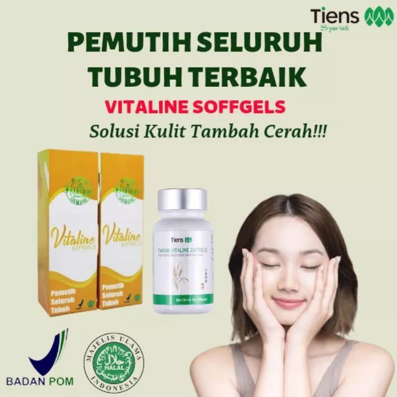 TIANSHI VITALINE SOFTGELS PEMUTIH SELURUH BADAN VITALINE PEMUTIH TUBUH VITALINE ORIGINAL