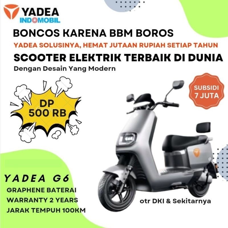 YADEA E8S PRO Motor Listrik subsidi