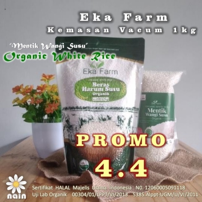 

Moerah~ Beras Mentik Wangi Susu Organik Ekafarm