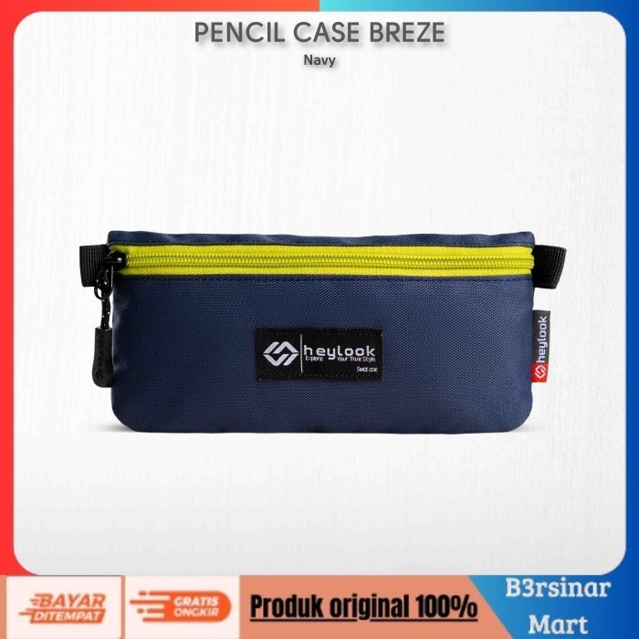 

[[KUALITAS TERBAIK]] TEMPAT PENSIL KOTAK PENSIL BREZE PENCIL CASE KOSTAK ANAK ATK SEKOLAH Navy COD