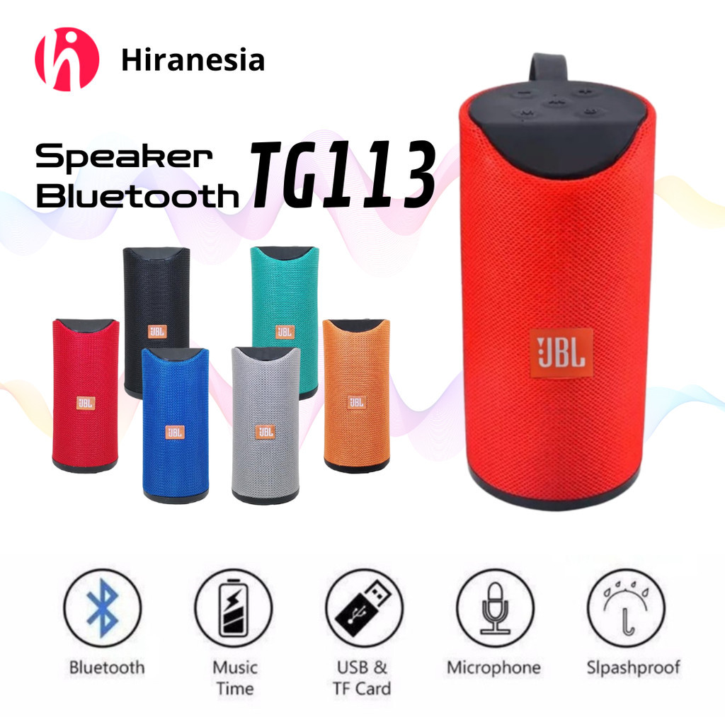 [MAKASSAR] HIRANESIA Speaker Bluetooh JBL TG113 Wireless Portable Speaker Aktif Dual Subwofer Bass