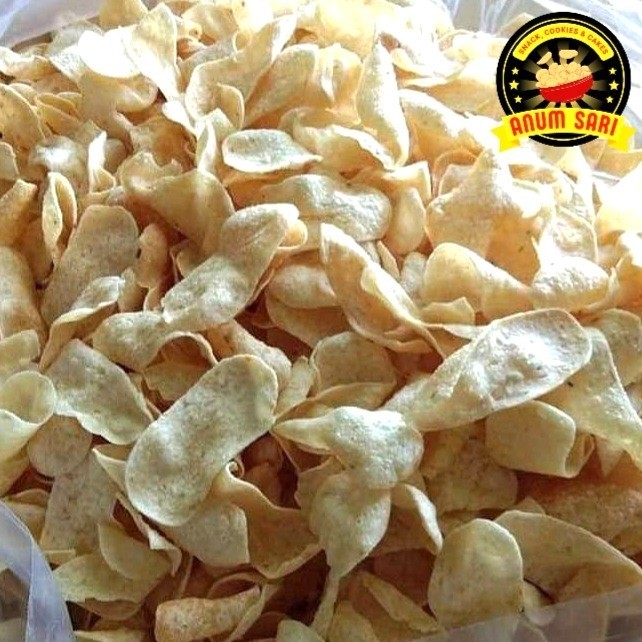 

JAJAN PASAR/ SNACK GURIH/ GETUK Keripik Singkong Gurih Renyah - Anum Sari - 250 Gram