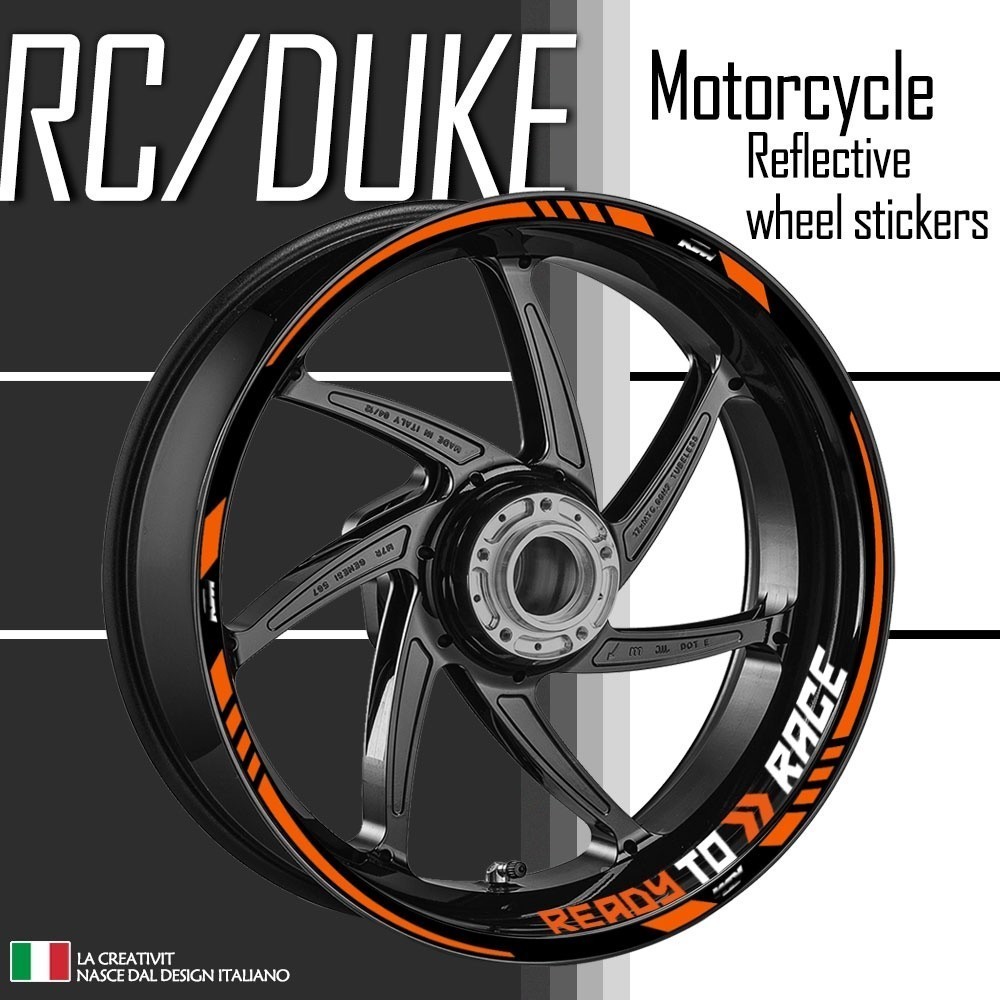 Aksesoris Sepeda Motor Reflektif Stiker Roda Di Dalam Hub Decals Rim Strip Tape Untuk Ktm R2R Duke 2