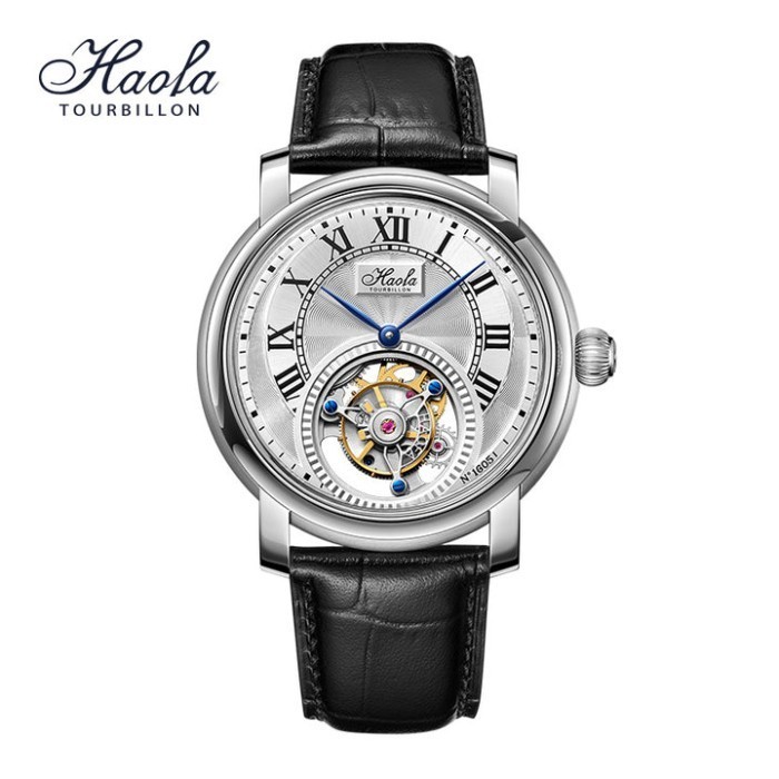 HAOFA MANUAL TOURBILLON WATCH MEN 1605 - Silver