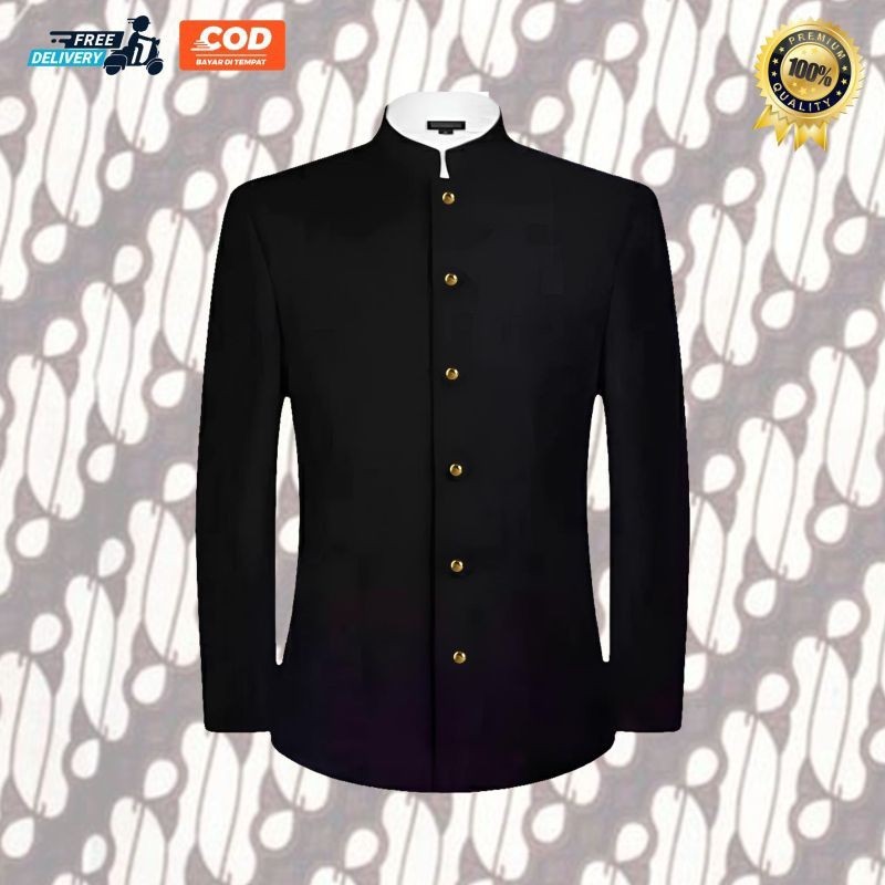 Baju Atasan Basofi Dewasa Lengan Panjang Baju Beskap Baju Adat Jawa Timur