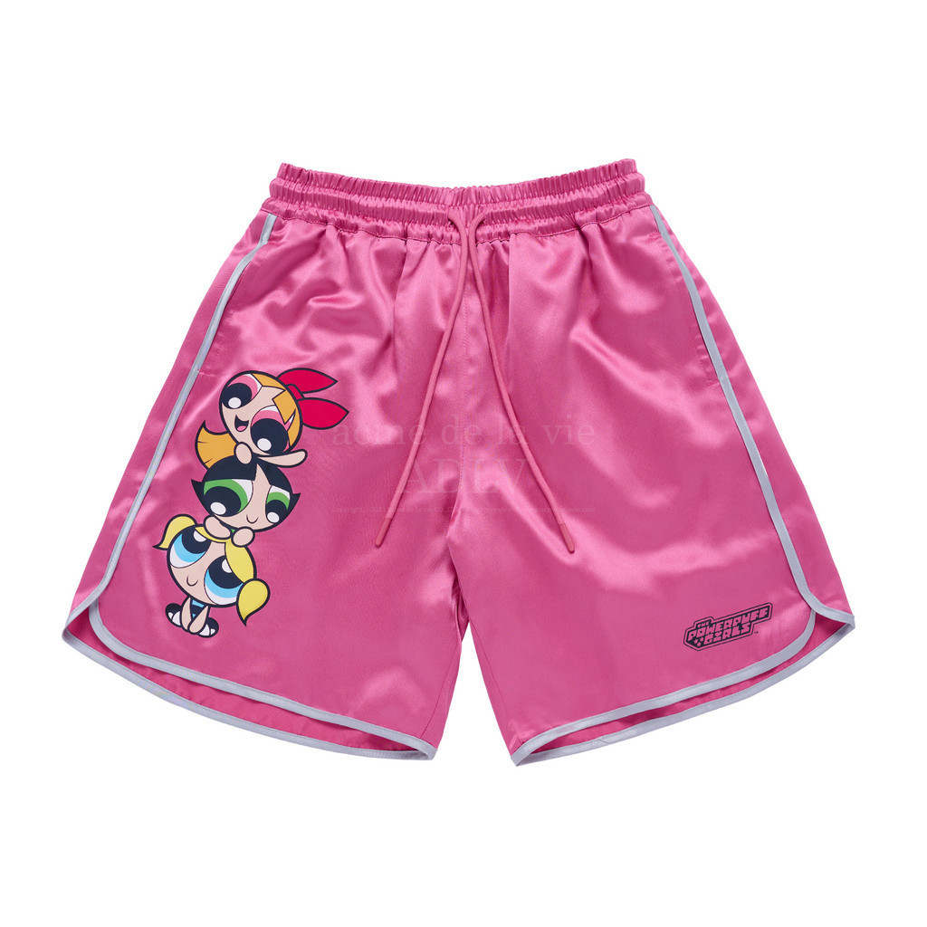 [ADLV] The Powerpuff Girls X Acmedelavie Artwork Boxing Short Pants Pink - Celana Pendek wide-boxer 