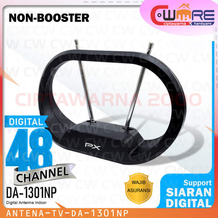 Antena Antenna TV Digital Indoor VB-T2 STB TV Digital PX DA-1301 NP - CW2H