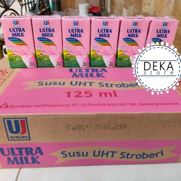 

Susu Ultra 125 ml - Stroberi